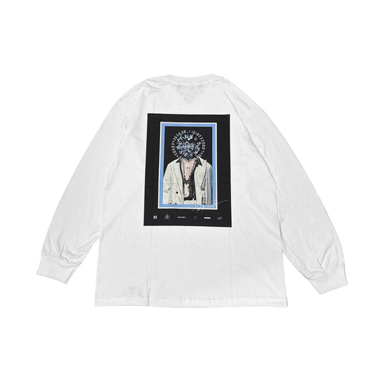 MUZE BLACK LABEL -【PERSONAL L/S T-SH(WHITE×BLACK)】ミューズ パーソナル ロングスリーブ ホワイト ブラック