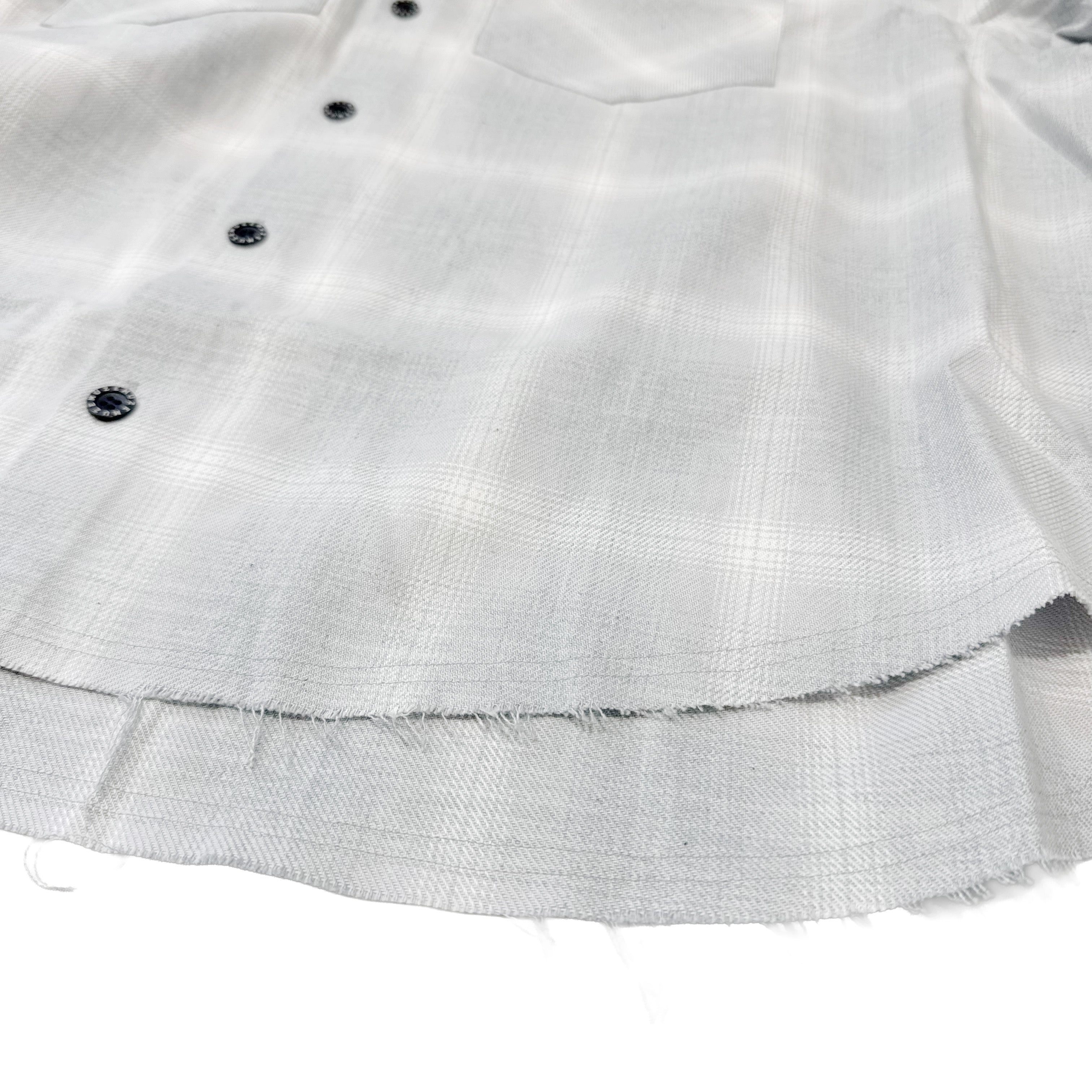 MUZE TURQUOISE LABEL - 【INDIGO TWILL CHECK SHIRT (WHITE