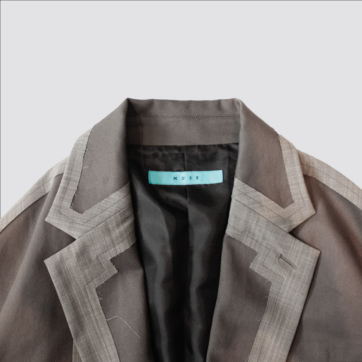 MUZE TURQUOISE LABEL - INSIDE OUT BIG TAILORED JACKET(CHARCOAL
