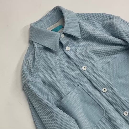 MUZE TURQUOISE LABEL-CIRCUIT RELAXED FIT CORDUROY SHIRTS(LIGHT