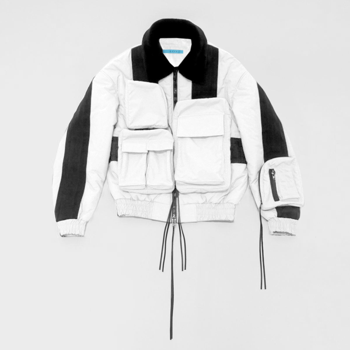 MUZE TURQUOISE LABEL - CIRCUIT BAG BOMBER JACKET(WHITE) ミューズ 2022年秋冬コレクション ホワイト