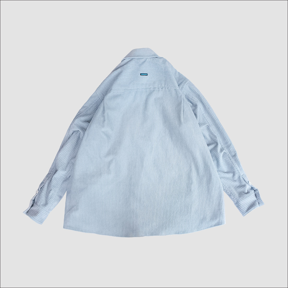 MUZE TURQUOISE LABEL-CIRCUIT RELAXED FIT CORDUROY SHIRTS(LIGHT BLUE) ミューズ 2022年秋冬 コーデュロイシャツ ライトブルー