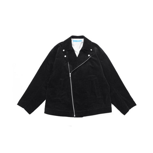 MUZE TURQUOISE LABEL - OVERSEIZE CORDUROY RIDERS JK(BLACK) ミューズ オーバーサイズ コーデュロイ ラーダースジャケット ブラック