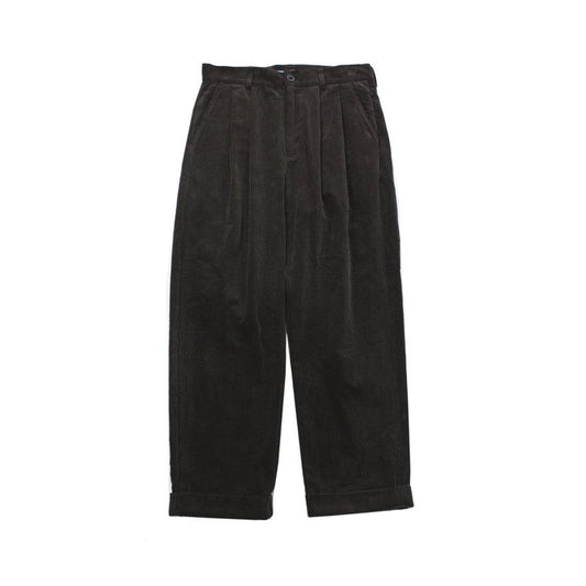 MUZE TURQUOISE LABEL - CORDUROY WIDE SLACKS(BROWN) ミューズ コーデュロイワイドスラックス ブラウン