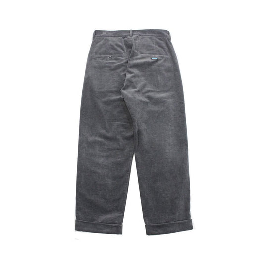 MUZE TURQUOISE LABEL - CORDUROY WIDE SLACKS(GRAY) ミューズ コーデュロイワイドスラックス グレー