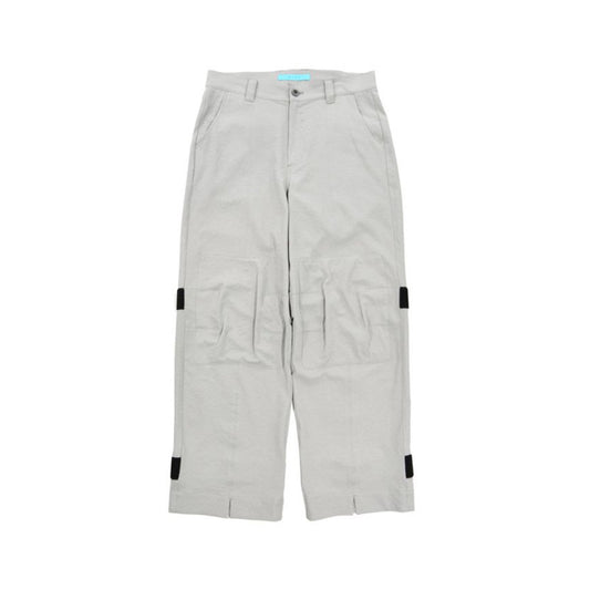 MUZE TURQUOISE LABEL - EVALET WIDE ADJUST PANTS (L.GRAY) ミューズ ターコイズレーベル エバレットワイド アジャストパンツ ライトグレー