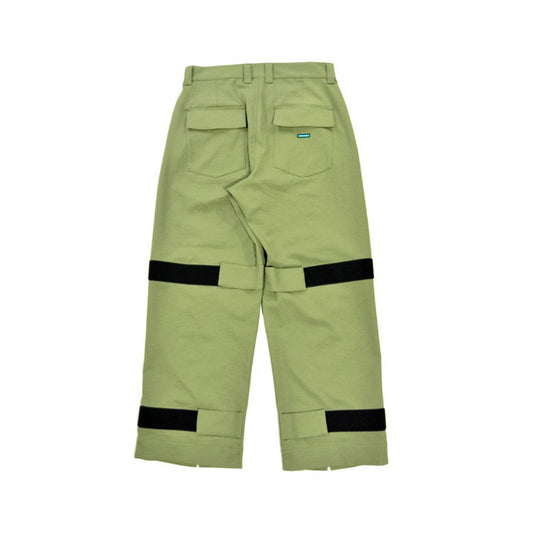 MUZE TURQUOISE LABEL - EVALET WIDE ADJUST PANTS (OLIVE) ミューズ エバレットワイド アジャストパンツ オリーブ