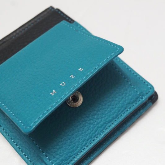 MUZE TURQUOISE LABEL - MUZE LEATHER BILL CLIP WALLET(TURQUOISE) ミューズ レザー マネークリップ ウォレット ターコイズ