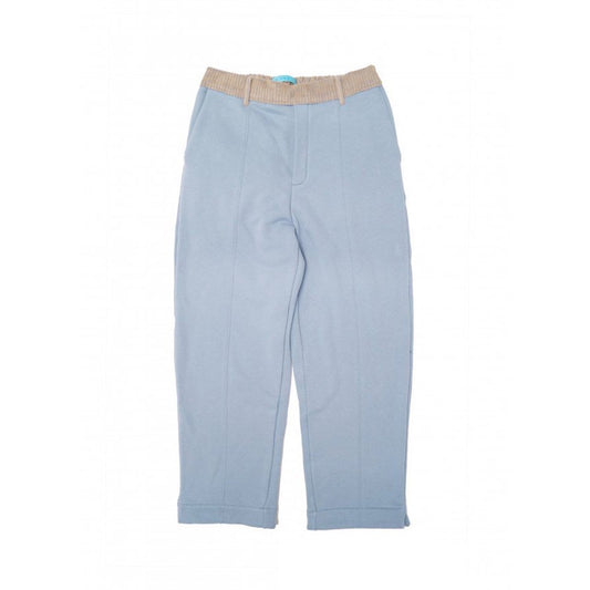 MUZE TURQUOISE LABEL - WAIST CORDUROY SWEAT SLACKS (CERULEAN BLUE) ミューズ スウェットスラックス ブルー