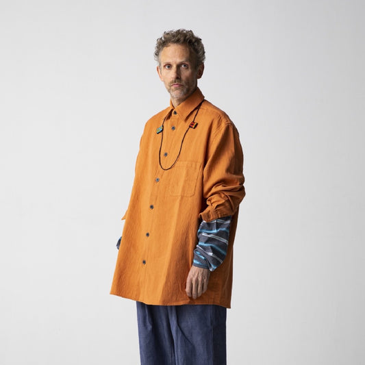 MUZE TURQUOISE LABEL - OVERSIZED GAUZE SHIRTS (ORANGE)