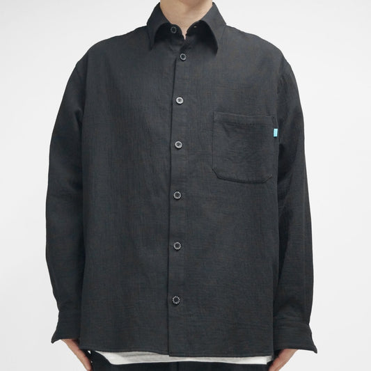MUZE TURQUOISE LABEL - OVERSIZED GAUZE SHIRTS (BLACK)