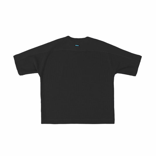 MUZE TURQUOISE LABEL - SWITCHING KNIT S/S TEE(BLACK)