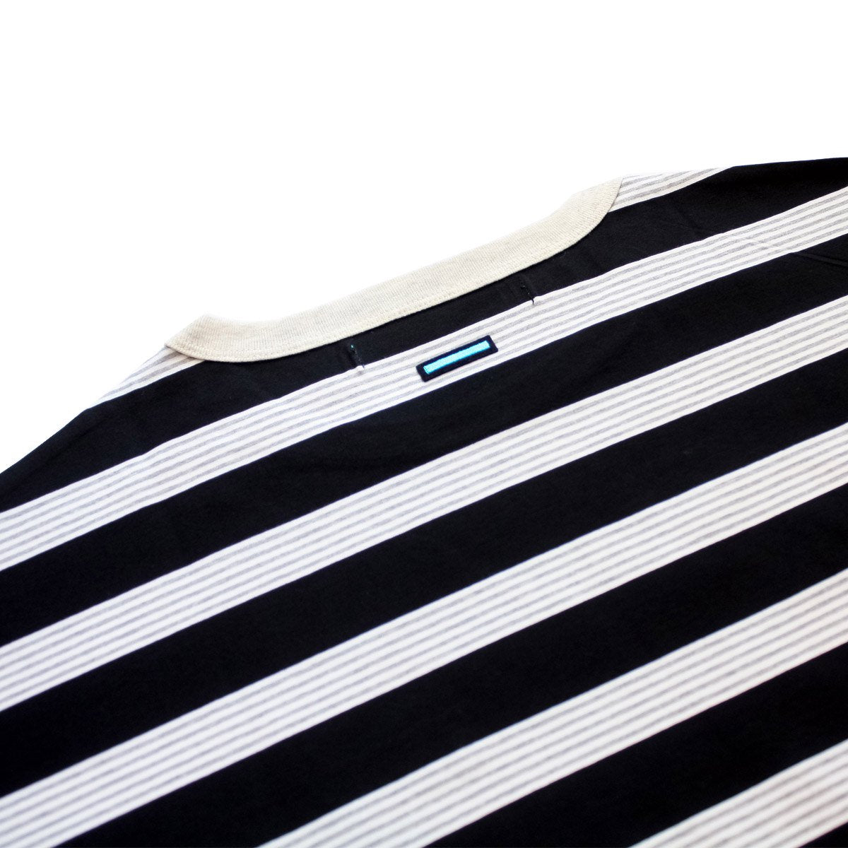 MUZE TURQUOISE LABEL - BORDER POCKET S/S TEE・BORDER-A (MOKU)