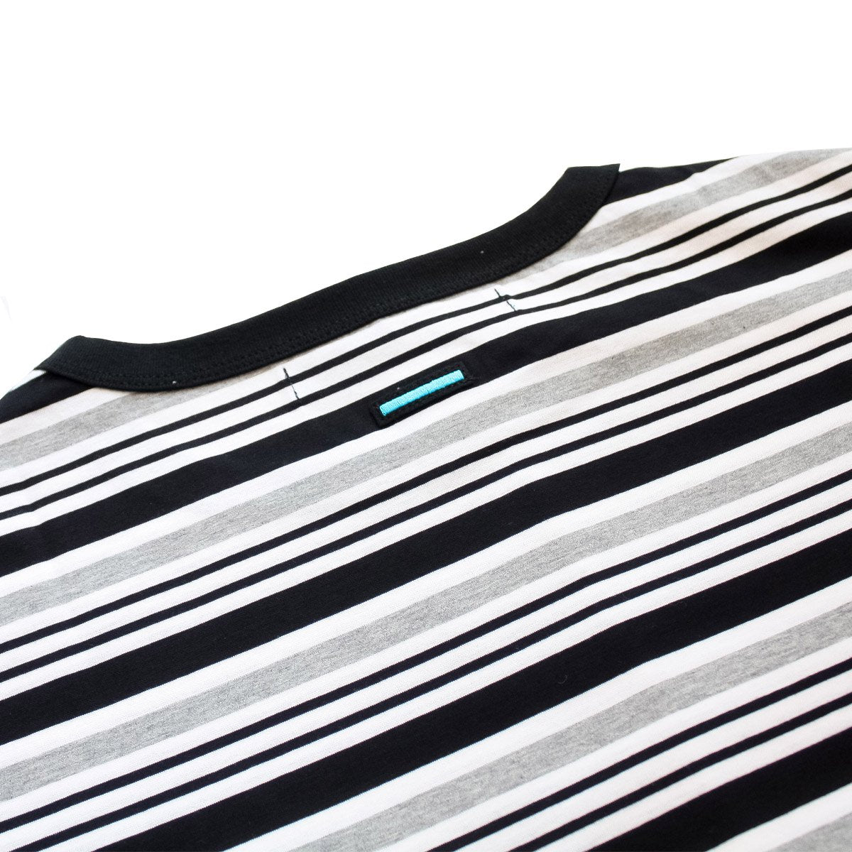 MUZE TURQUOISE LABEL - BORDER POCKET S/S TEE・BORDER-B (BLACK)