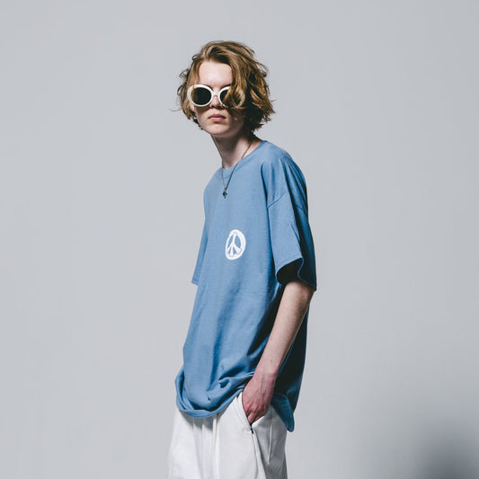 MUZE BLACK LABEL - 22SS PEACE TEE (STONE BLUE)ミューズ  ピースTシャツ