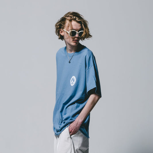 MUZE BLACK LABEL - 22SS PEACE TEE (STONE BLUE)ミューズ  ピースTシャツ