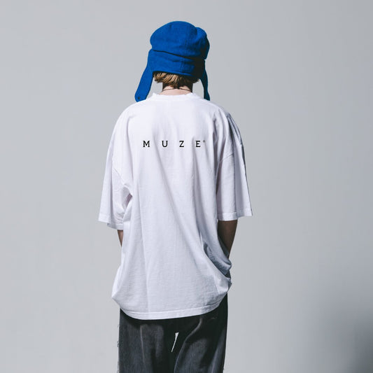 MUZE BLACK LABEL - 22SS LOGO TEE (WHITE)　ミューズ  ロゴTシャツ