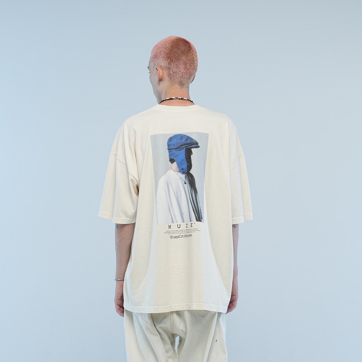 MUZE BLACK LABEL - 22SS  PHOTO TEE (CREME) ミューズ 2022年春夏コレクション フォトTシャツ