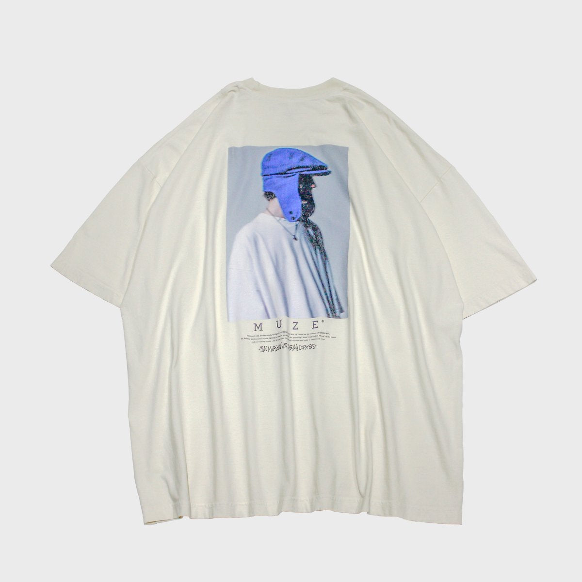 MUZE BLACK LABEL - 22SS  PHOTO TEE (CREME) ミューズ 2022年春夏コレクション フォトTシャツ