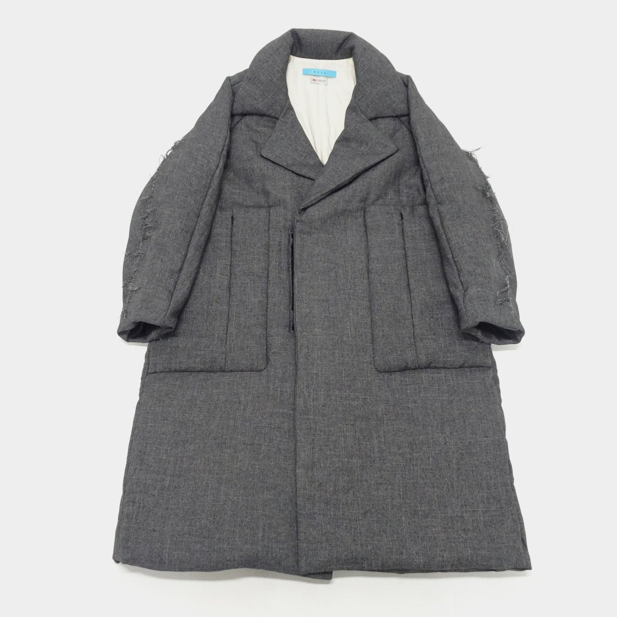 MUZE TURQUOISE LABEL - CIRCUIT RELAXED FIT TWEED CHESTER COAT(BLACK) ミューズ  2022年秋冬コレクション チェスターコート ブラック