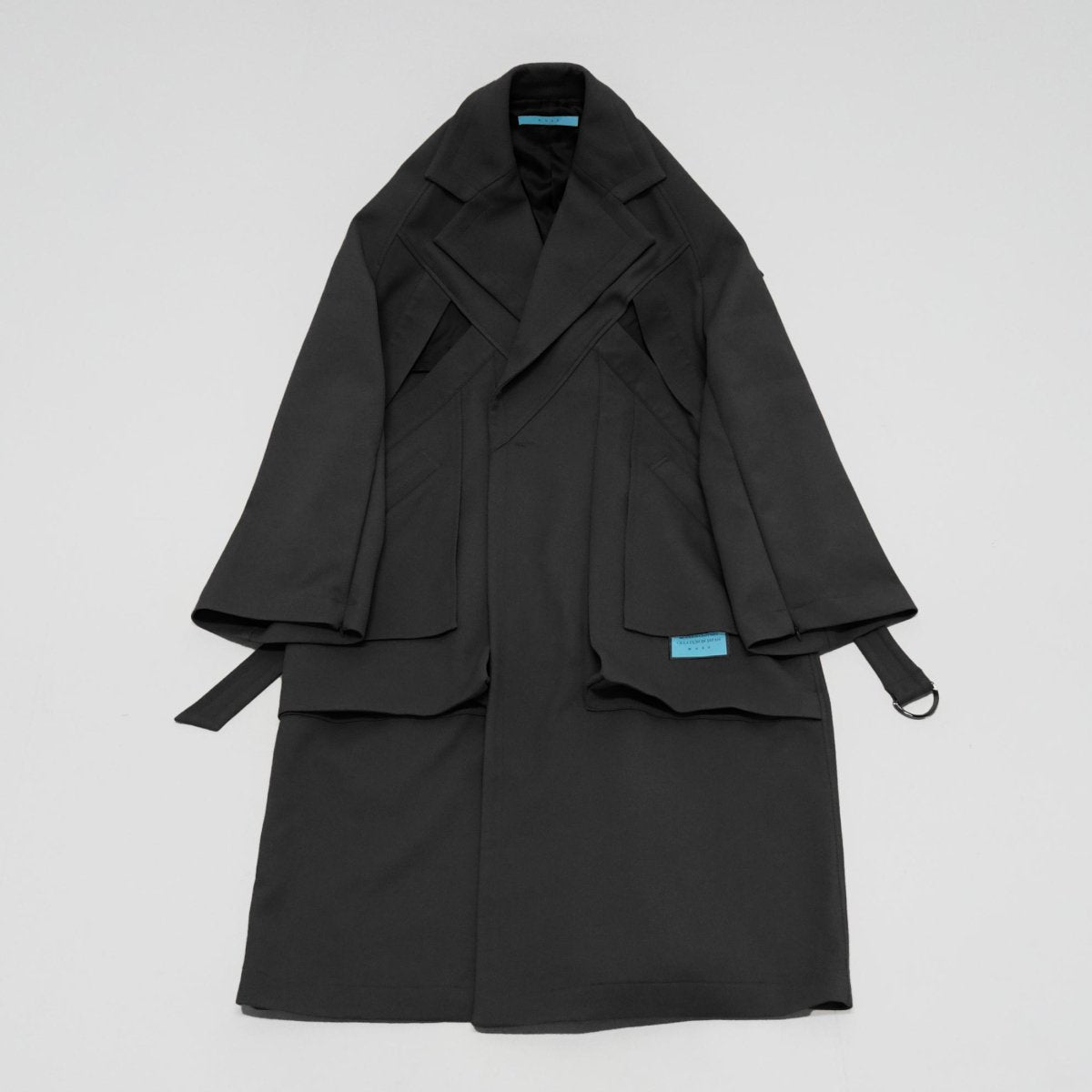 MUZE TURQUOISE LABEL - CIRCUIT TRENCH COAT(BLACK) ミューズ 2022年秋冬コレクション トレンチコート ブラック