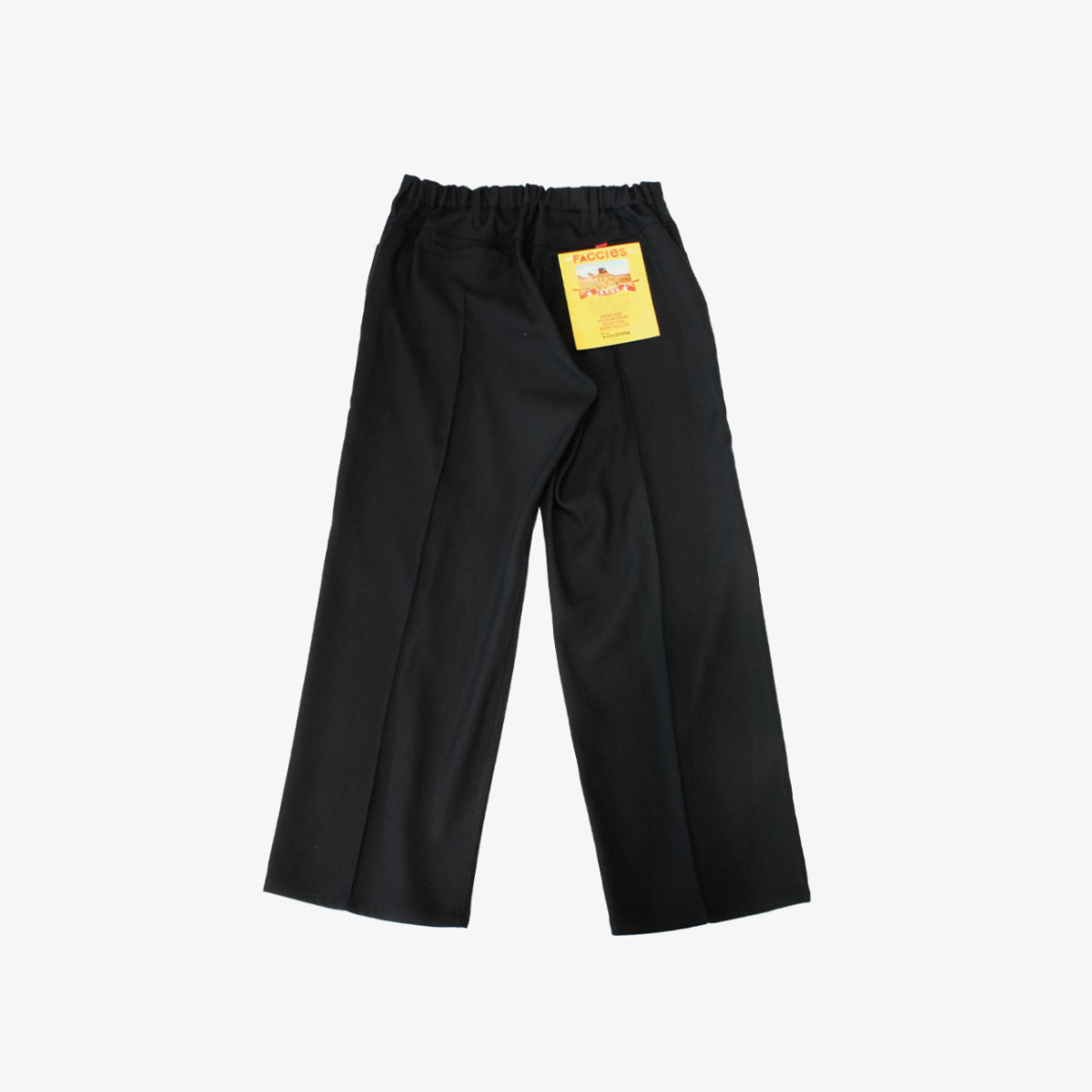 FACCIES - Wt Mix Dry Twill Wide Pt (BLACK) ファッチーズ ツイルワイドパンツ ブラック