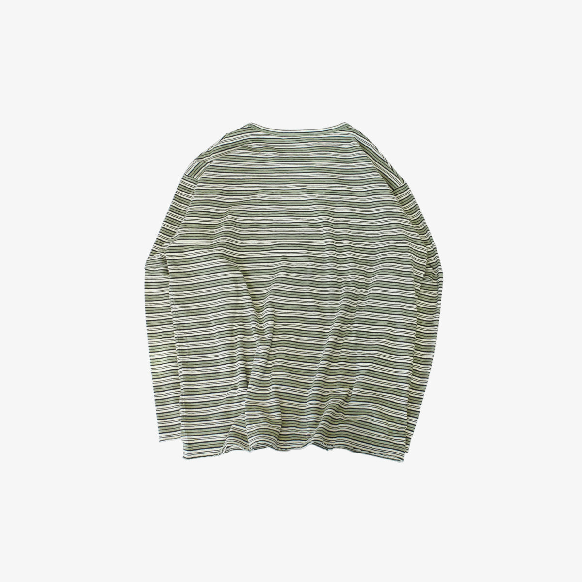 FACCIES - Vintage Elbow Cut Bd Ls (Green) ファッチーズ ヴィンテージ エルボー ボーダーロングスリーブ グリーン