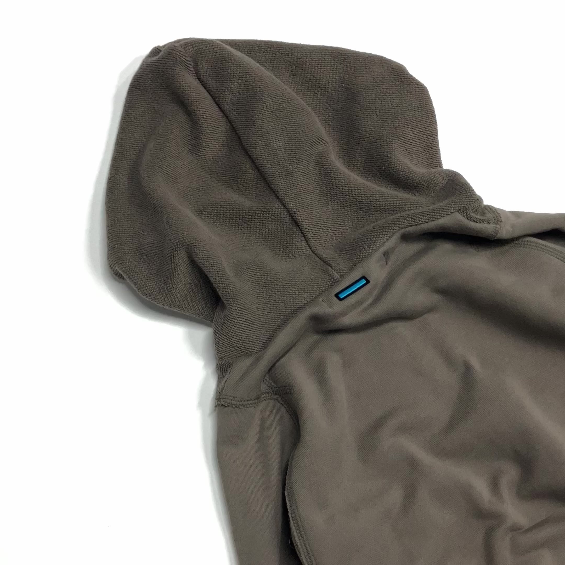 MUZE TURQUOISE LABEL - CIRCUIT RELAXED FIT ZIP-UP HOODIE(BROWN