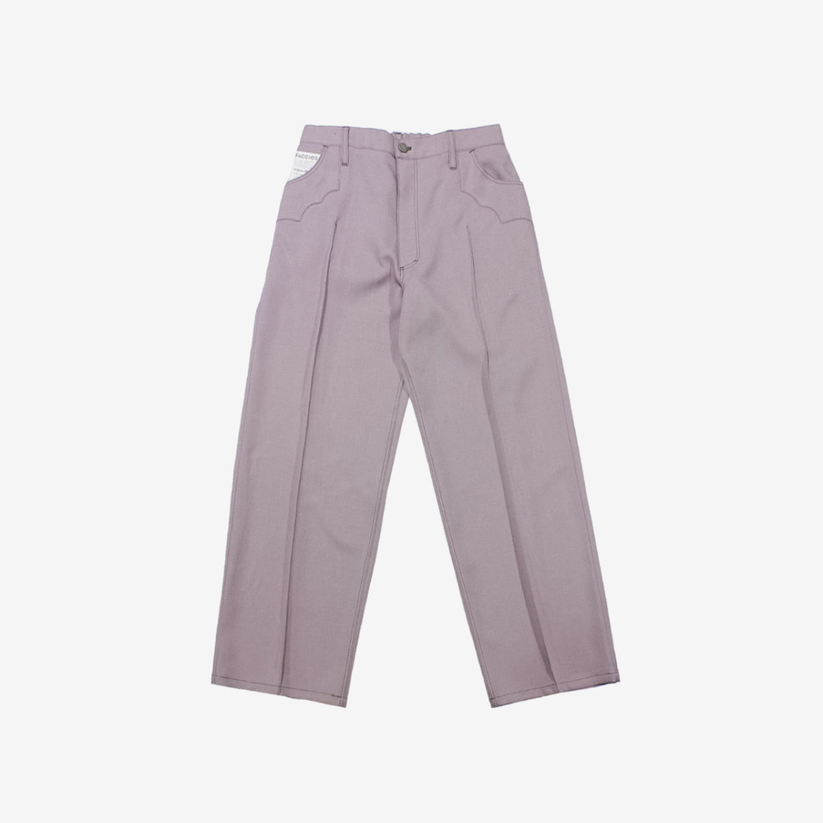 FACCIES - Wt Mix Dry Twill Wide Pt (PURPLE) ファッチーズ ツイルワイドパンツ パープル