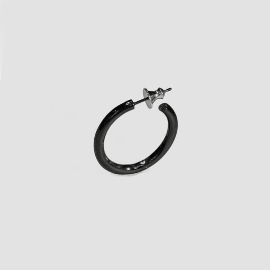 MUZE ミューズ 【CIRCLE EARRINGS(SV925)】サークル イアリング(BLACK)