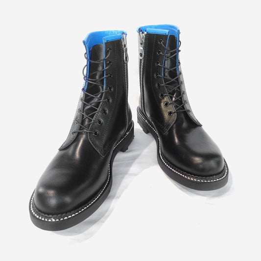 MUZE TURQUOISE LABEL × KIDS LOVE GAITE - 8 HOLES RIDGEWAY SOLE SIDE ZIP BOOTS (BLACK) ミューズ キッズラブゲイト ブーツ ブラック