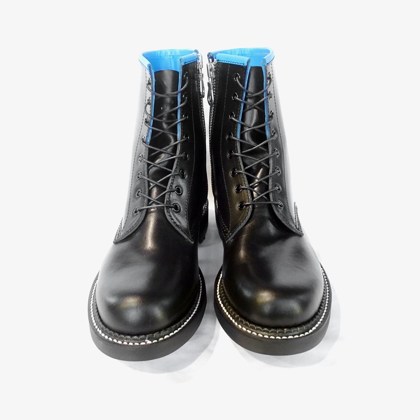 MUZE TURQUOISE LABEL × KIDS LOVE GAITE - 8 HOLES RIDGEWAY SOLE SIDE ZIP BOOTS (BLACK) ミューズ キッズラブゲイト ブーツ ブラック