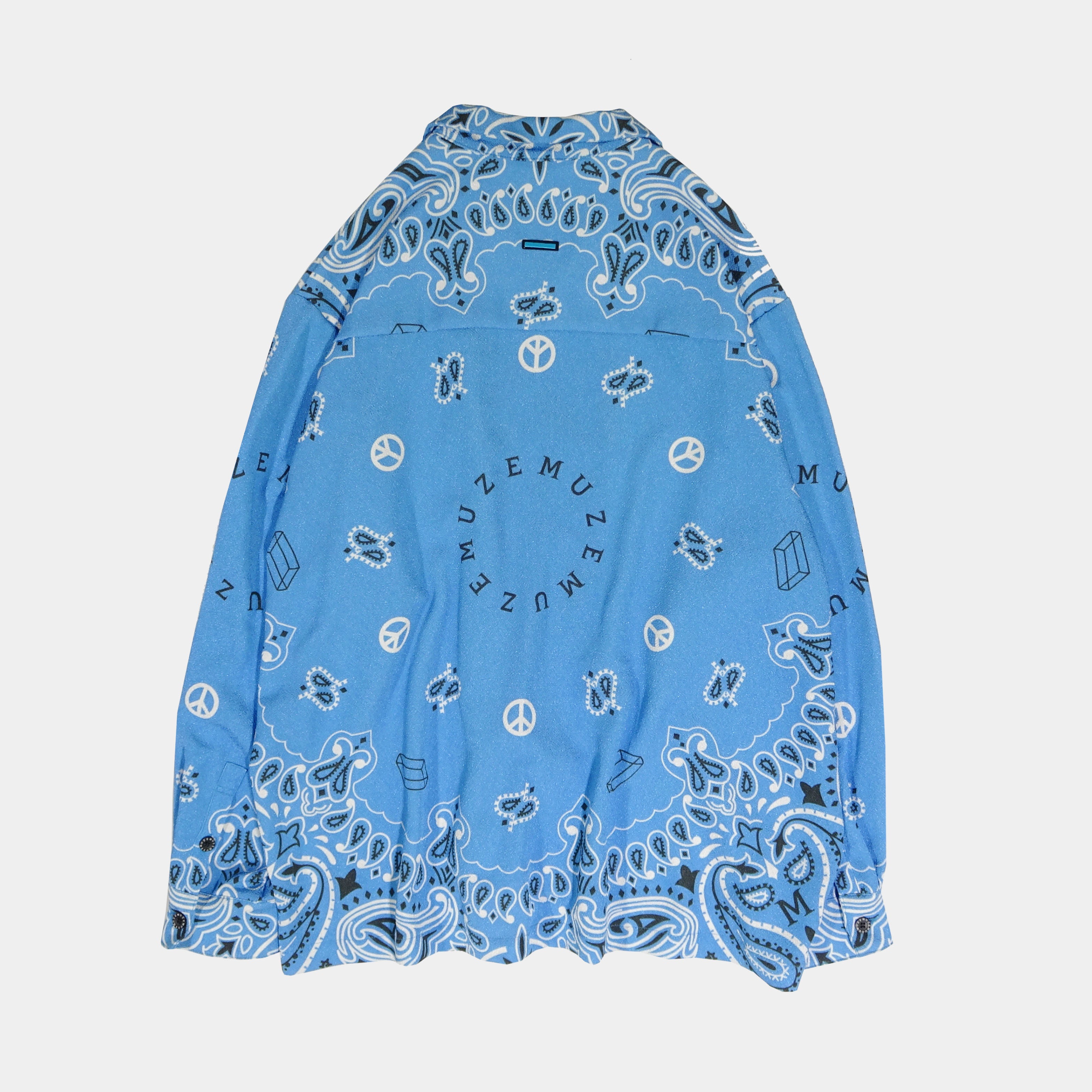 MUZE TURQUOISE LABEL - PAISLEY LS SHIRT(BLACK) ミューズ 2023