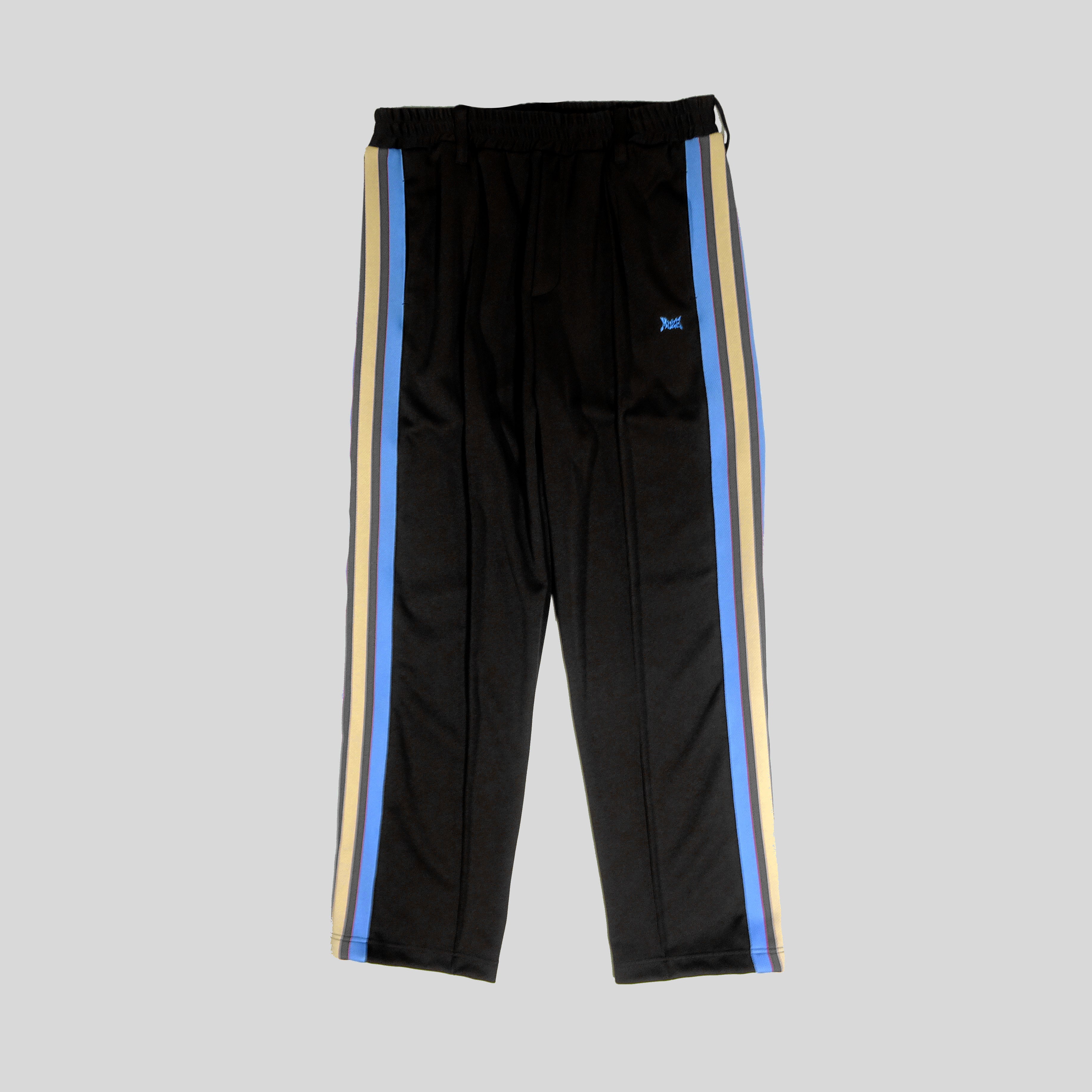 MUZE TURQUOISE LABEL - TRACK JERSEY PANTS(BLACK×TURQUOISE LINE