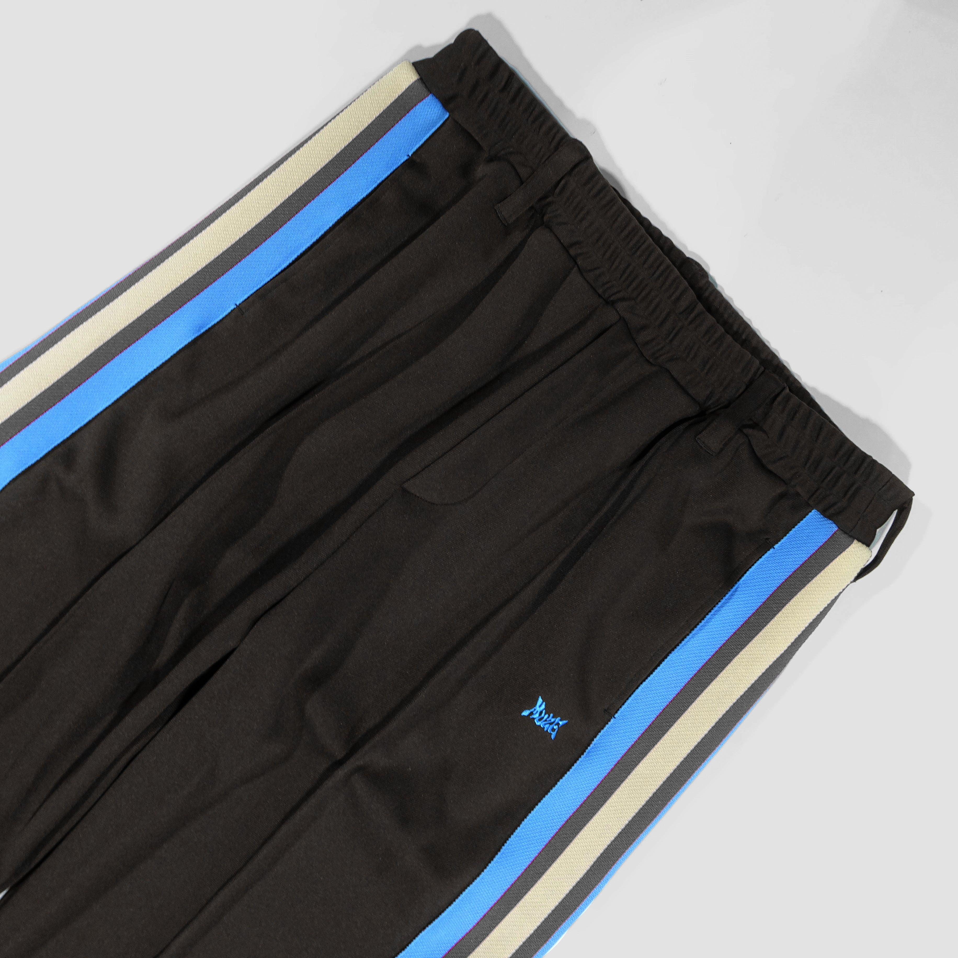 MUZE TURQUOISE LABEL - TRACK JERSEY PANTS(BLACK×TURQUOISE LINE) ミューズ ジ –  MUZE TOKYO