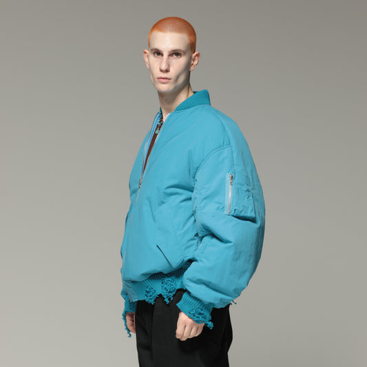 MUZE TURQUOISE LABEL × PETER RIVE - REVERSIBLE MA-1(TURQUOISE) ミューズ ピーターライブ リバーシブル ブルゾン ターコイズ