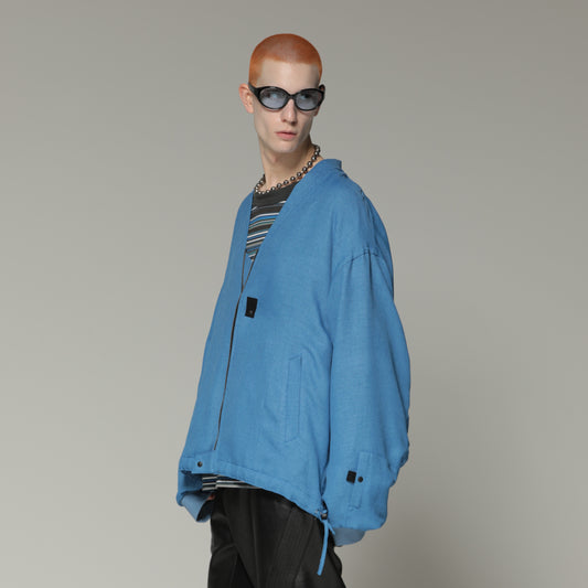 MUZE TURQUOISE LABEL - LIGHT BOMBER BLOUSON(BLUE)ミューズ 2023年春夏 ブルゾン ブルー