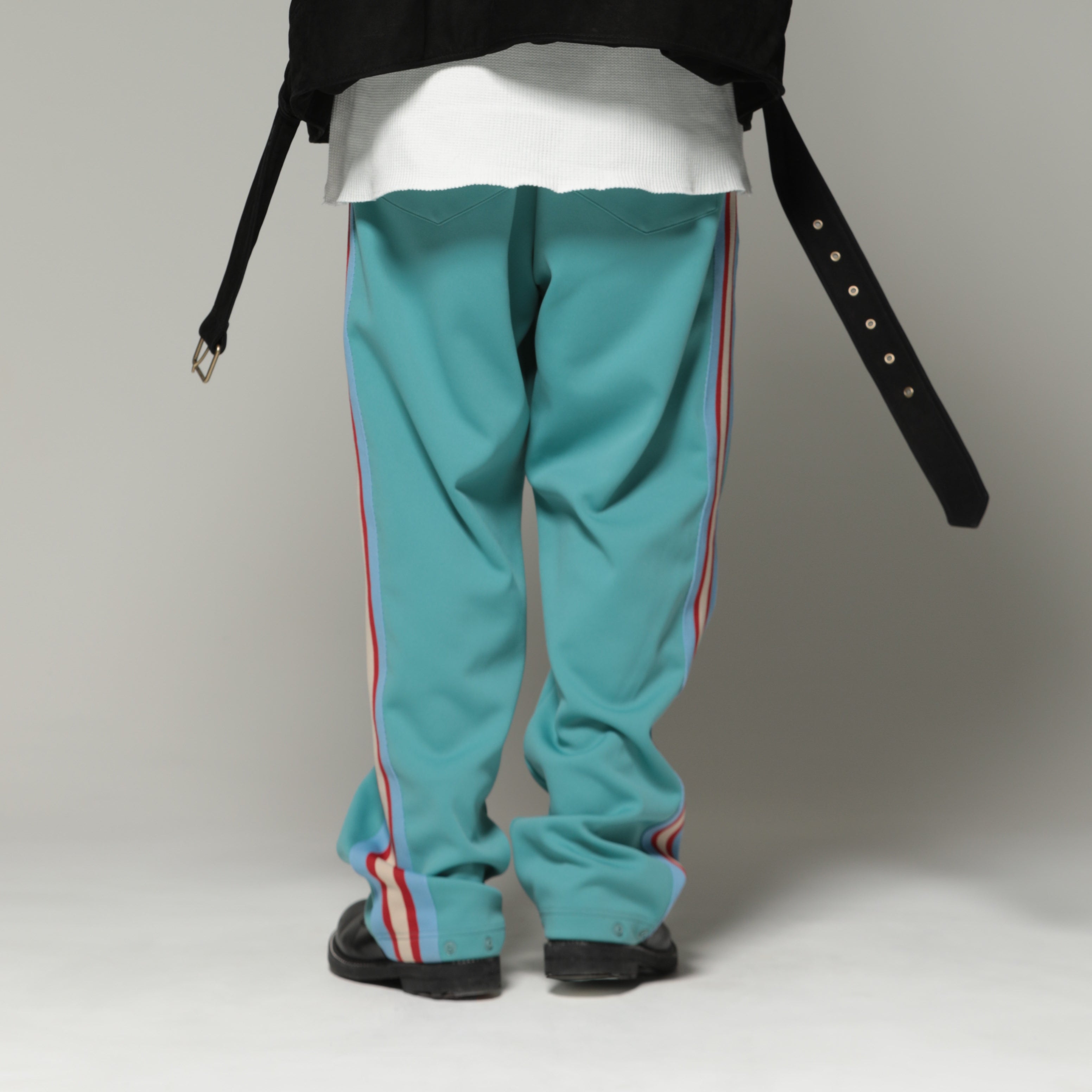 MUZE TURQUOISE LABEL - TRACK JERSEY PANTS(TURQUOISE×RED LINE ...
