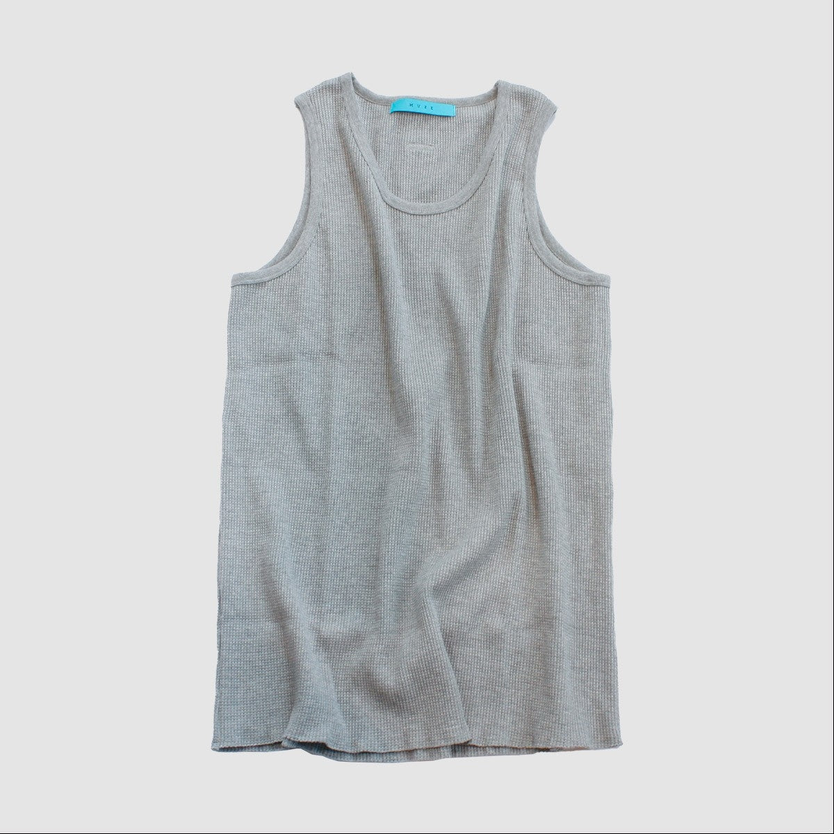 MUZE TURQUOISE LABEL - WAFFLE TANK TOP(GRAY)ミューズ 2022年秋冬