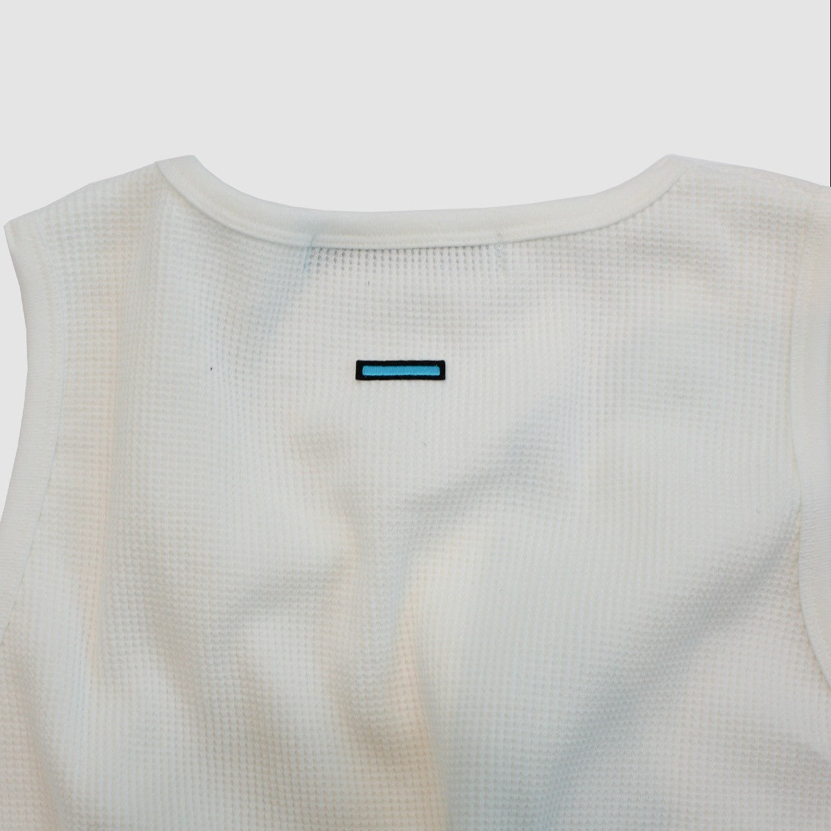 MUZE TURQUOISE LABEL - WAFFLE TANK TOP（WHITE)ミューズ 2022年秋冬 ワッフル タンクトップ ホワイト