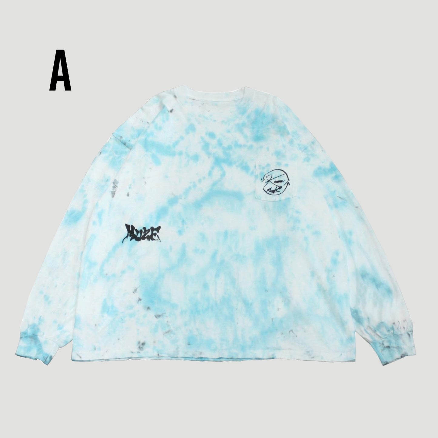 MUZE ミューズ 【TIE-DYE L/S TEE】タイダイ ロングスリーブ(ターコイズ)