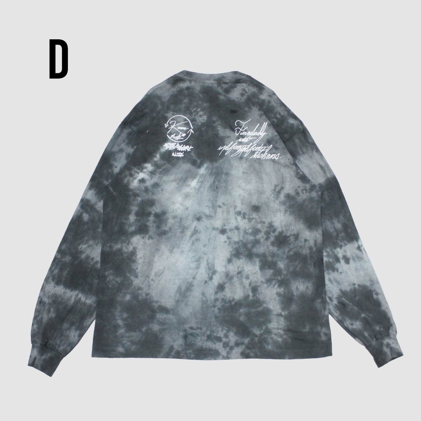 MUZE ミューズ 【TIE-DYE L/S TEE】タイダイ ロングスリーブ(ブラック)