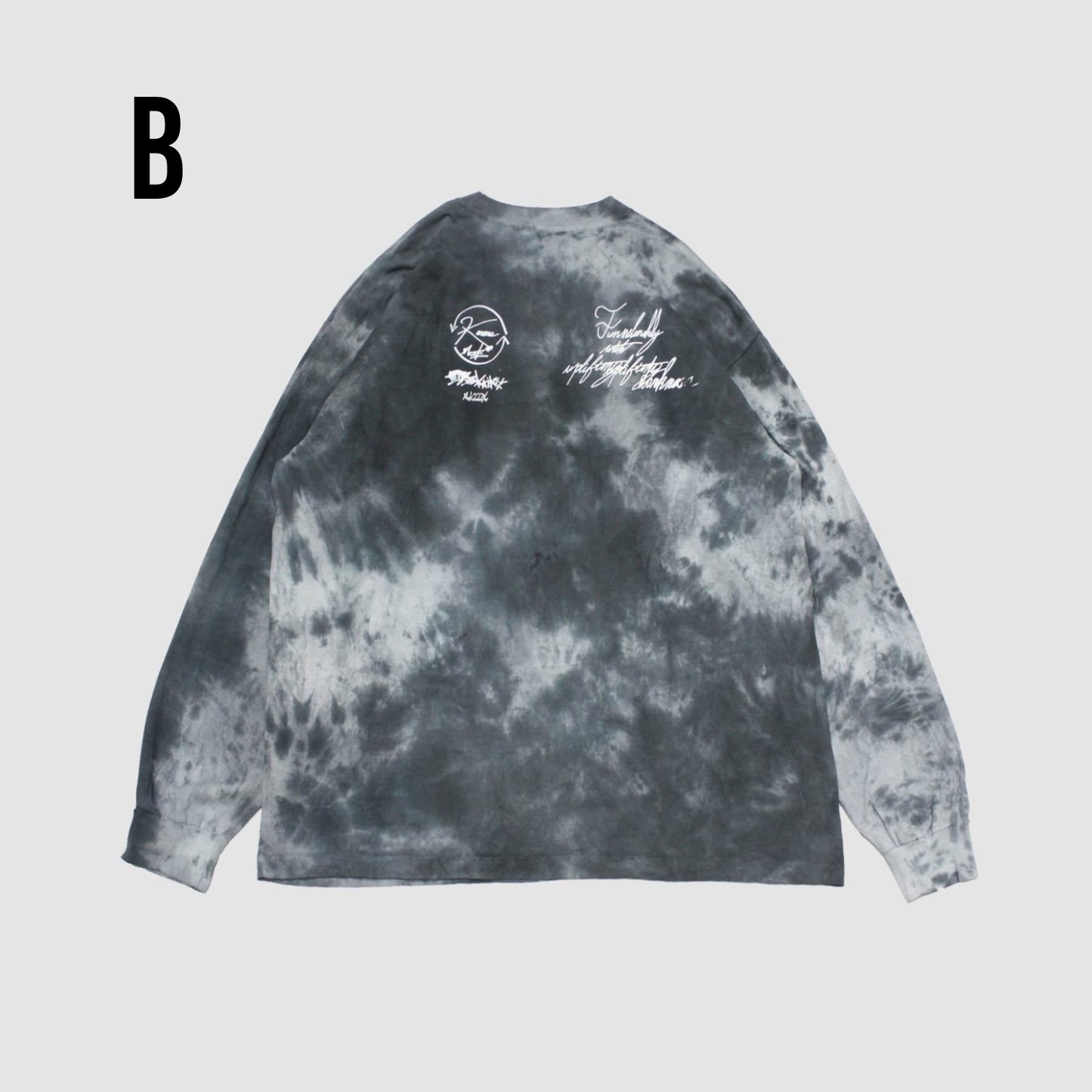 MUZE ミューズ 【TIE-DYE L/S TEE】タイダイ ロングスリーブ(ブラック)