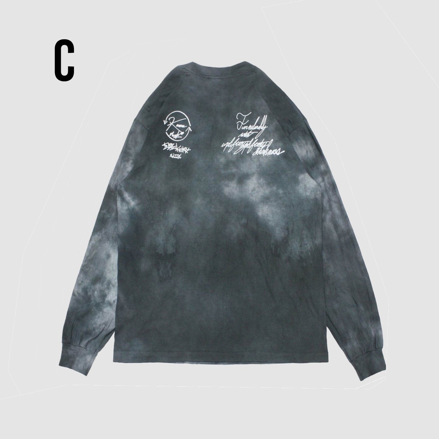 MUZE ミューズ 【TIE-DYE L/S TEE】タイダイ ロングスリーブ(ブラック)