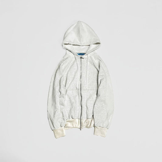 MUZE TURQUOISE LABEL - CIRCUIT RELAXED FIT ZIP-UP HOODIE(MOKU) ミューズ リラックス ジップアップ フーディー モク