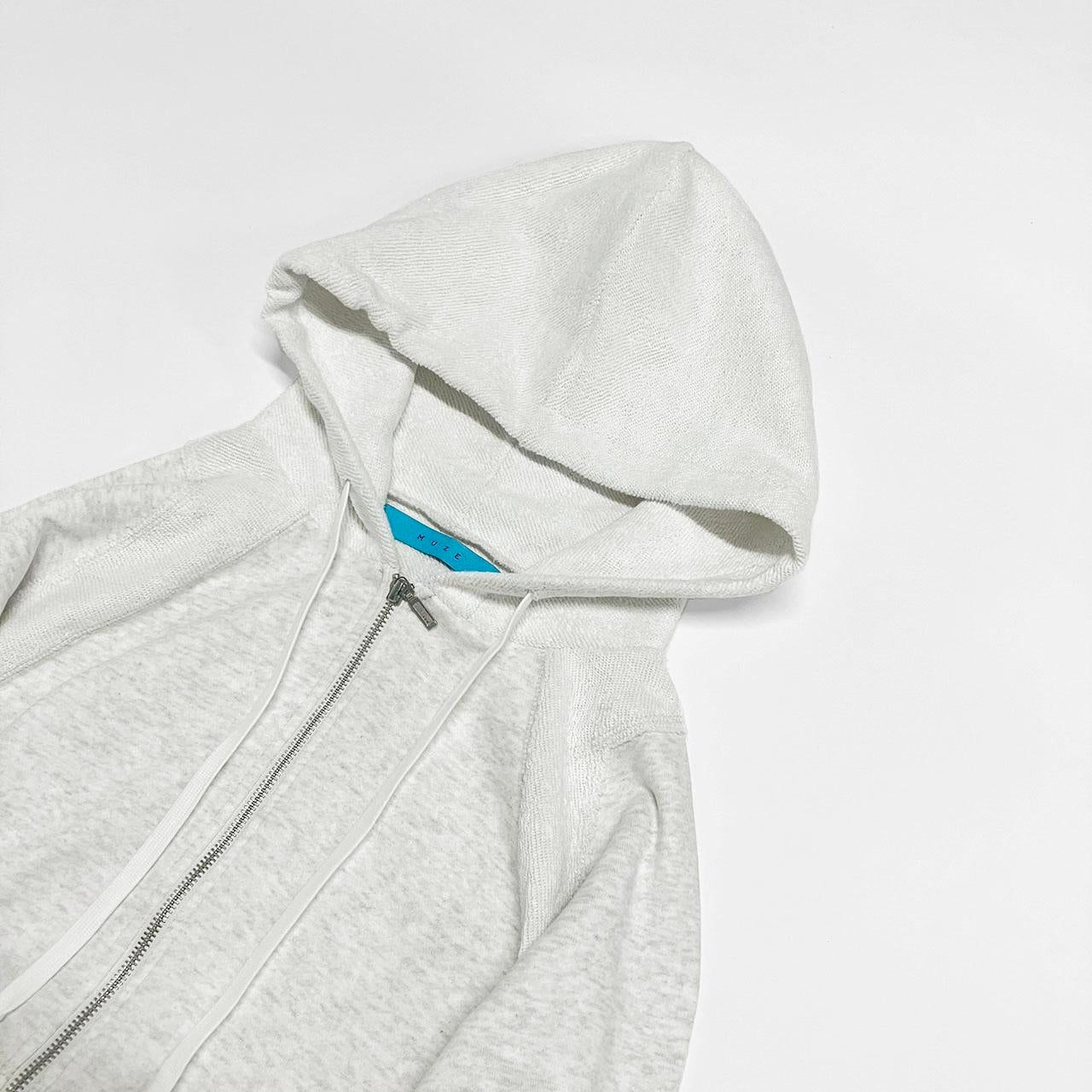 MUZE TURQUOISE LABEL - CIRCUIT RELAXED FIT ZIP-UP HOODIE(MOKU) ミューズ リラックス ジップアップ フーディー モク
