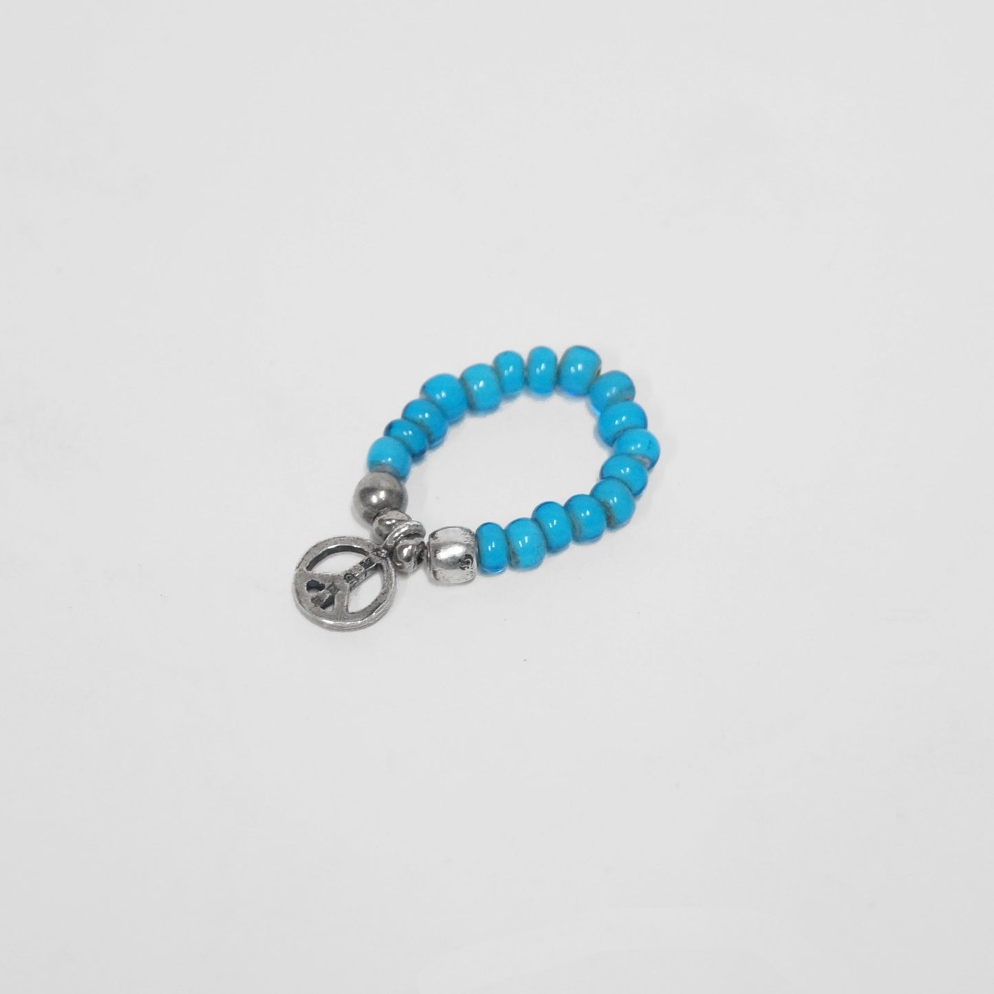 MUZE TURQUOISE LABEL×Sunku-PEACE BEADS RING(SKY BLUE)