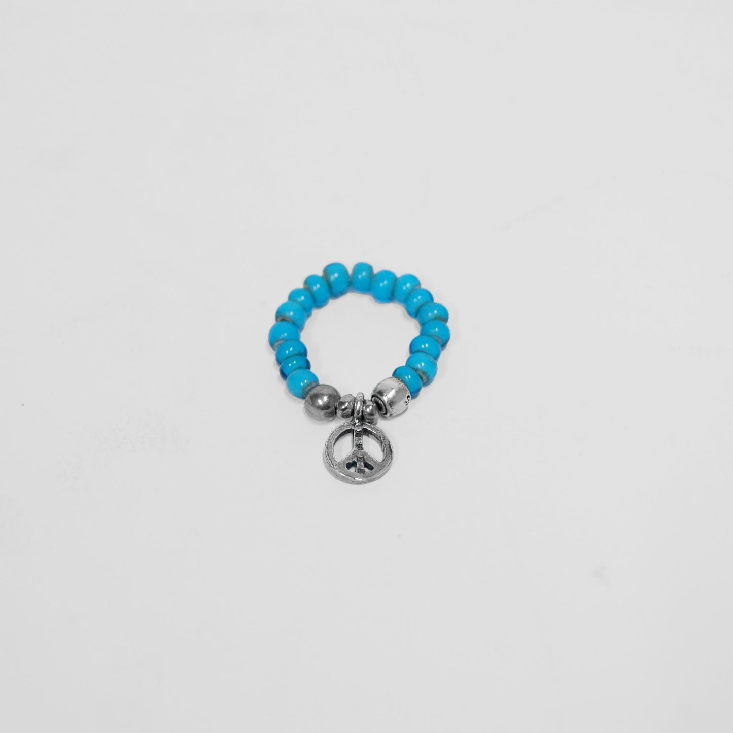 MUZE TURQUOISE LABEL×Sunku-PEACE BEADS RING(SKY BLUE)