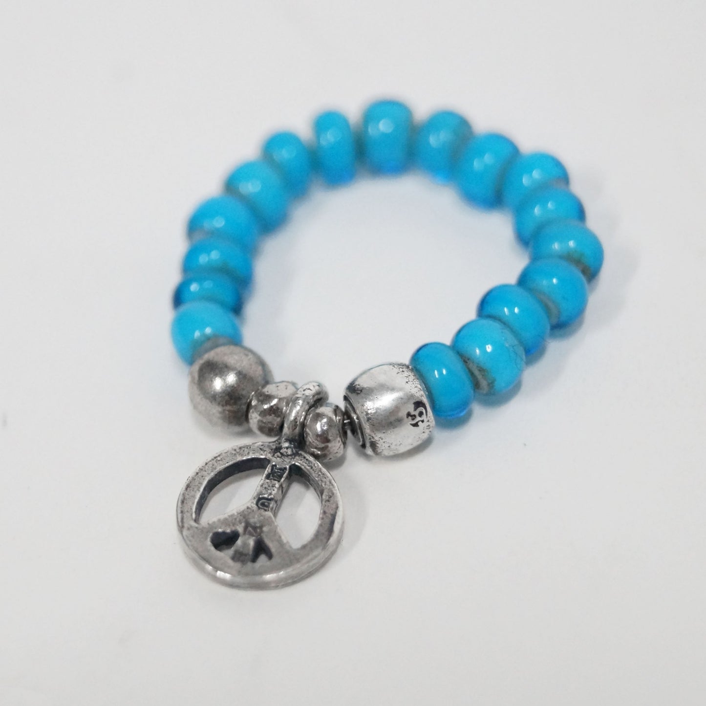 MUZE TURQUOISE LABEL×Sunku-PEACE BEADS RING(SKY BLUE)