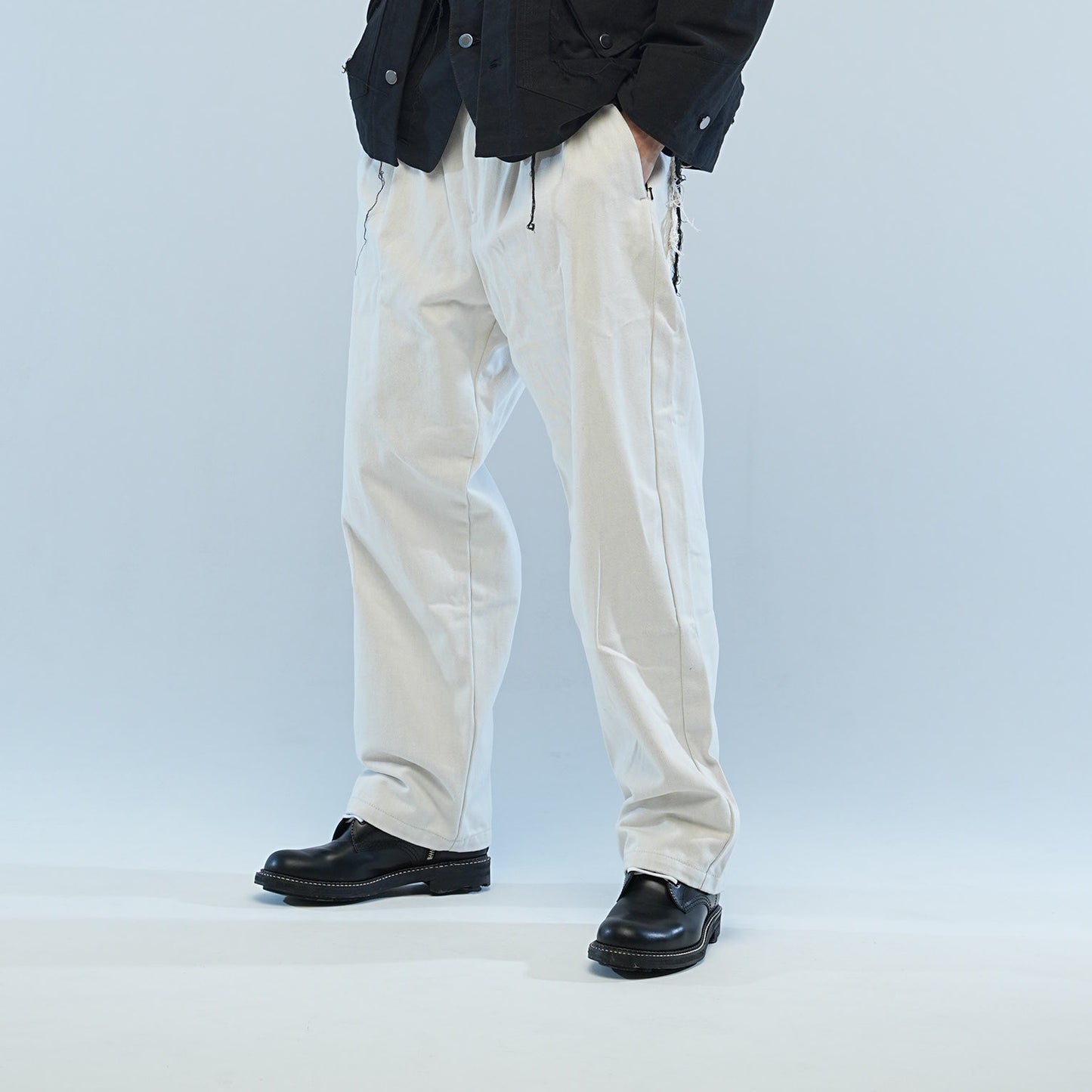 MUZE TURQUOISE LABEL - CIRCUIT WIDE DENIM TROUSERS(WHITE) ミューズ デニム トラウザー ホワイト